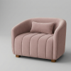 FrontEnd-600-x-600-px-84.png The Charlotte - Dusty Pink Channel Tufted Velvet Armchair